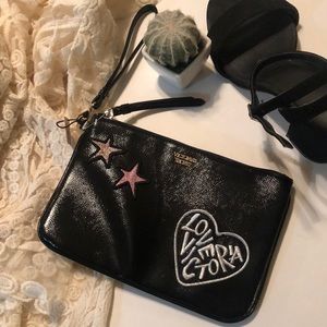 Victoria Secret Wristlet Clutch Hearts